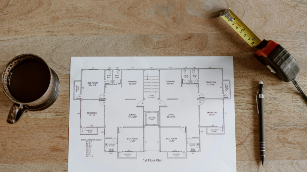 home office floor plan